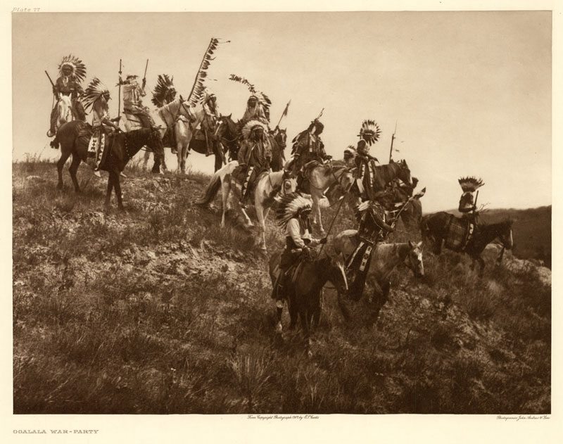 Edward Curtis’s “Oglala war-party,” Plate 77 of “The North American Indian”.jpg